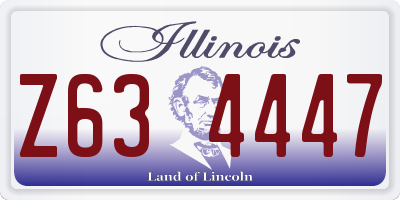 IL license plate Z634447