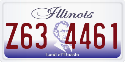 IL license plate Z634461