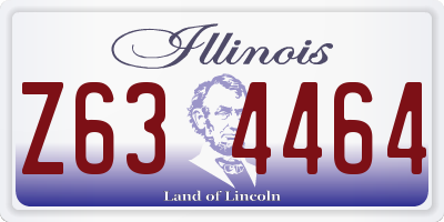 IL license plate Z634464