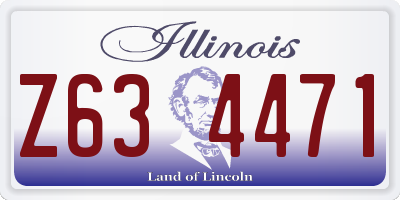IL license plate Z634471