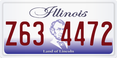 IL license plate Z634472