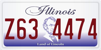 IL license plate Z634474