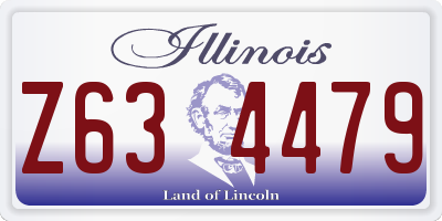 IL license plate Z634479