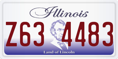 IL license plate Z634483