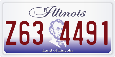 IL license plate Z634491