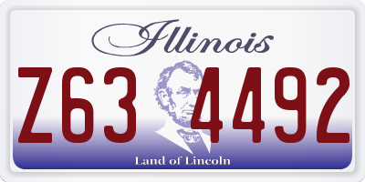 IL license plate Z634492