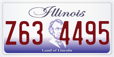 IL license plate Z634495