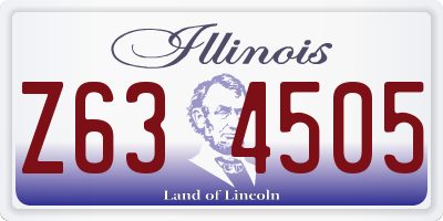 IL license plate Z634505
