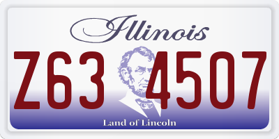 IL license plate Z634507