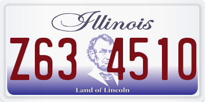 IL license plate Z634510
