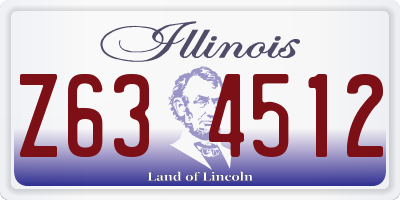IL license plate Z634512