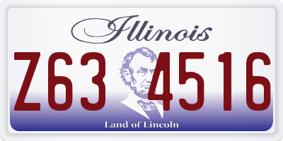 IL license plate Z634516