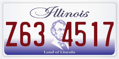 IL license plate Z634517