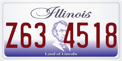IL license plate Z634518