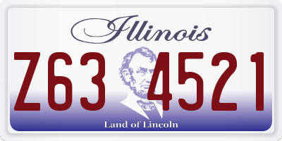 IL license plate Z634521