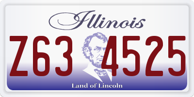 IL license plate Z634525