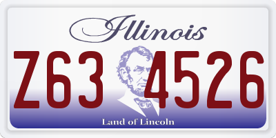 IL license plate Z634526