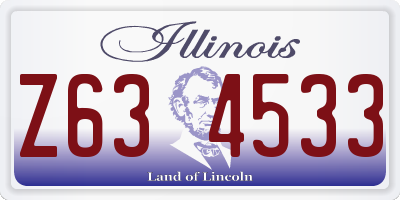 IL license plate Z634533