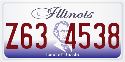 IL license plate Z634538