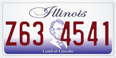 IL license plate Z634541