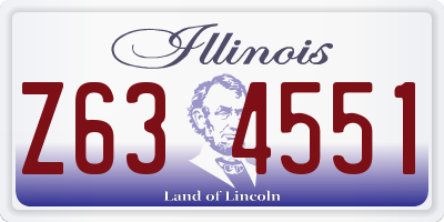 IL license plate Z634551