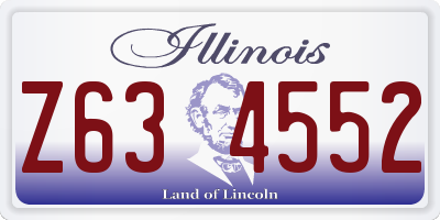 IL license plate Z634552