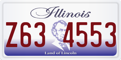 IL license plate Z634553