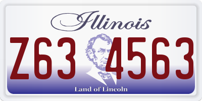 IL license plate Z634563