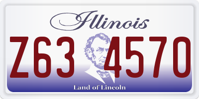 IL license plate Z634570