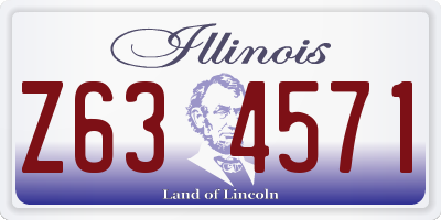 IL license plate Z634571