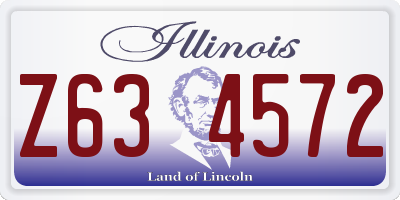 IL license plate Z634572