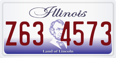 IL license plate Z634573