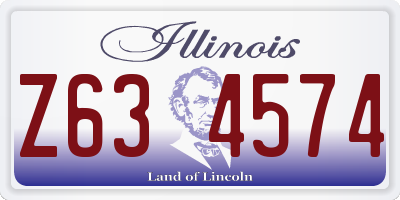 IL license plate Z634574