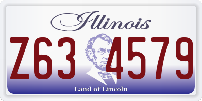IL license plate Z634579