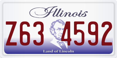 IL license plate Z634592