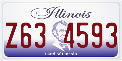 IL license plate Z634593