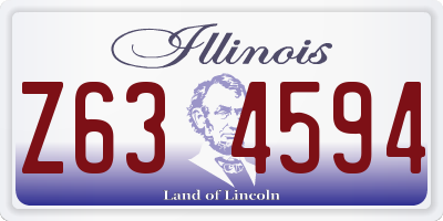 IL license plate Z634594