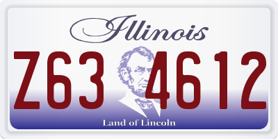 IL license plate Z634612