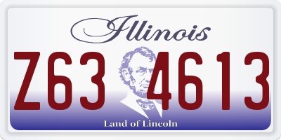 IL license plate Z634613