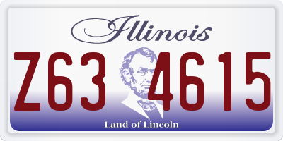 IL license plate Z634615