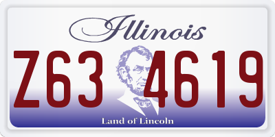 IL license plate Z634619