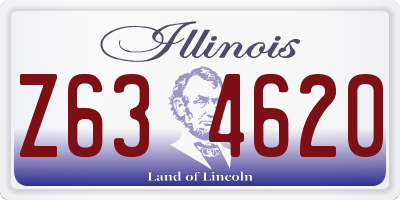 IL license plate Z634620
