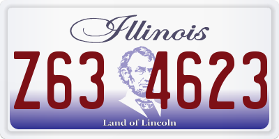 IL license plate Z634623