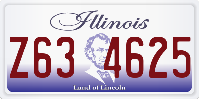 IL license plate Z634625