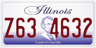 IL license plate Z634632
