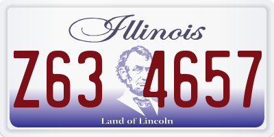 IL license plate Z634657