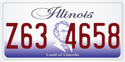 IL license plate Z634658