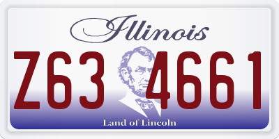 IL license plate Z634661