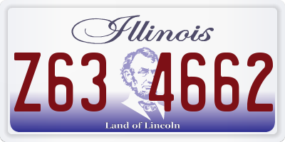 IL license plate Z634662