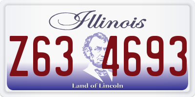 IL license plate Z634693